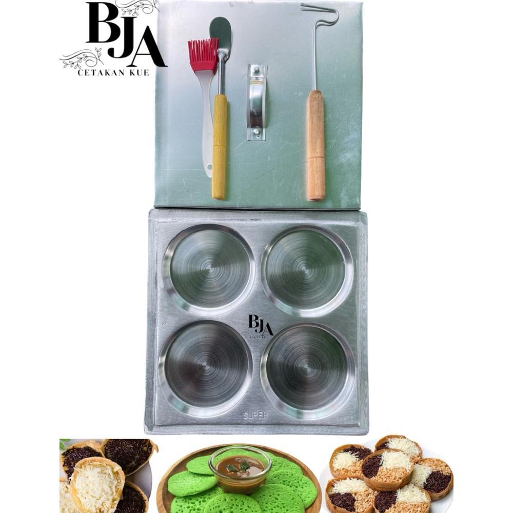 Cetakan Kue Martabak Mini  kotak 4 Lobang Kue Lumpur,4B,