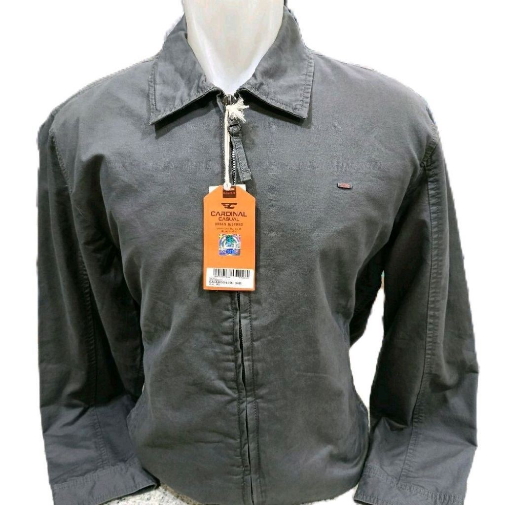 DISKON Jaket Casual CARDINAL Katun Kerah Garansi Original EAJAR439