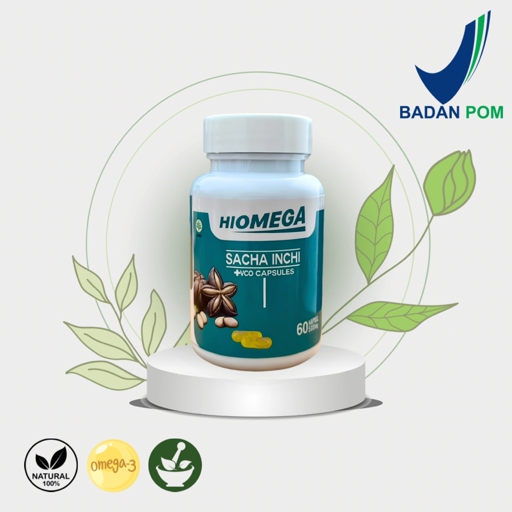 Kapsul Omega Minyak Sacha Inchi 60 Kapsul-HIOMEGA(Organik)