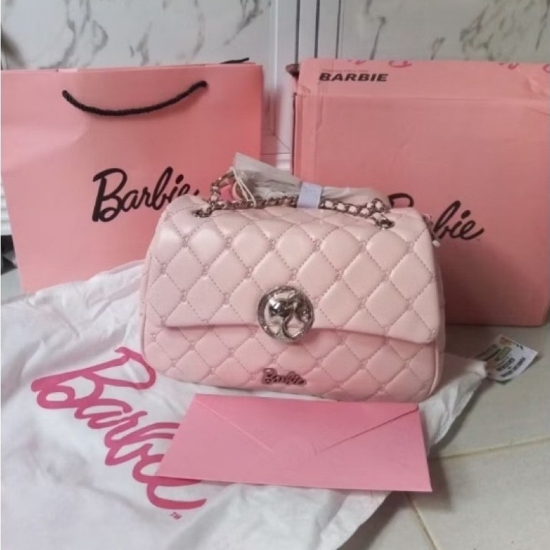 NEW TAS BARBIE NIKMIR PINK CANTIK TAS BARBIE PILLOW ORIGINAL
