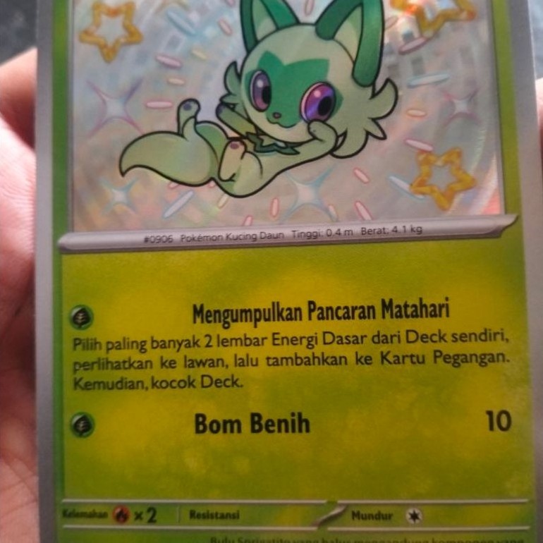 Sprigatito 201/190 S Baby Shiny - SV4a Harta Berkilau - Shiny Rare - Near Mint