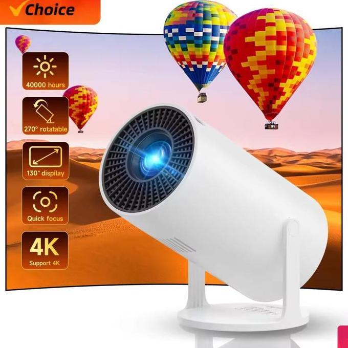 Projector HY300 Infocus LED Proyektor 4K Wifi6 Dualband Wireless KSS