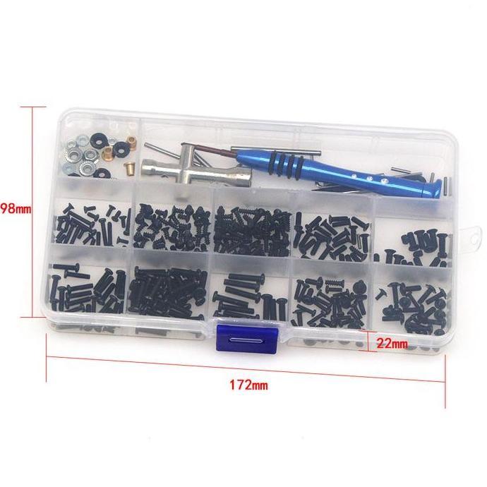 RC Car Tools Screws Box Kit Set / Sekrup Baut Rc Car / Kotak Sekrup