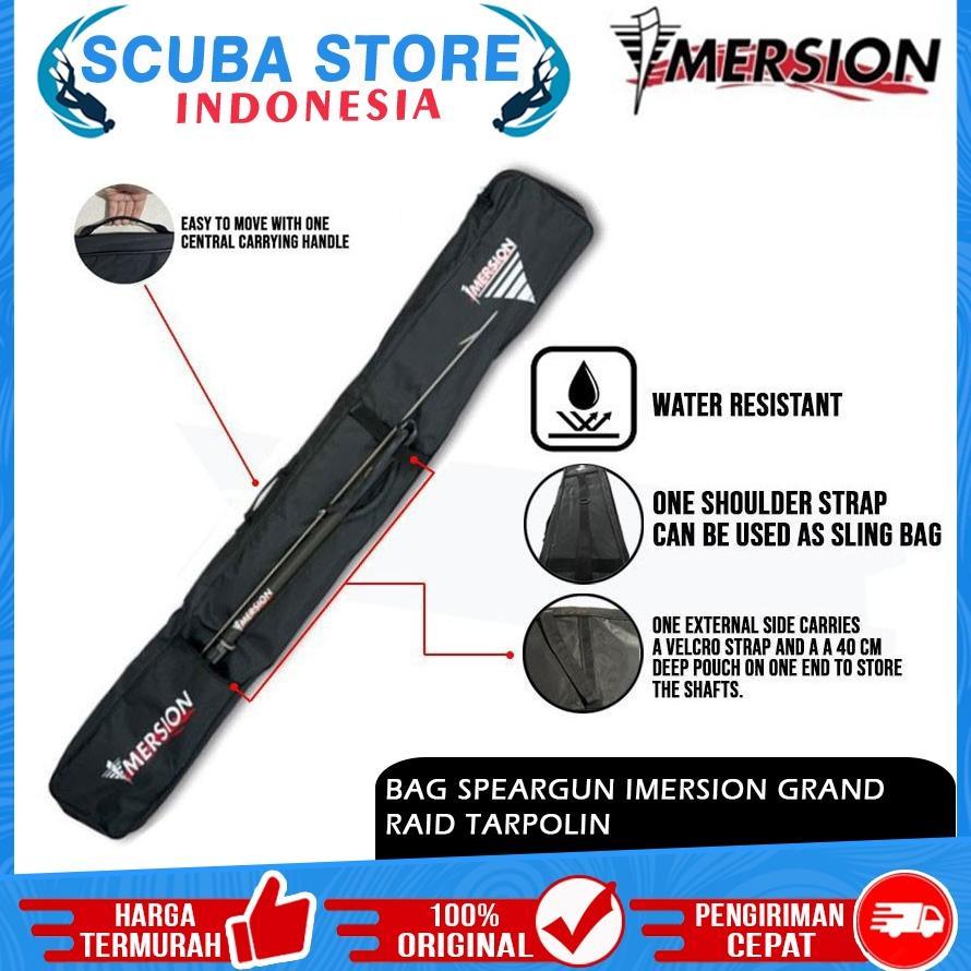 Speargun Bag Imersion Grand Raid Tarpolin 170cm X 21cm Tas Panjang Tembak Ikan Spearfishing Spearo