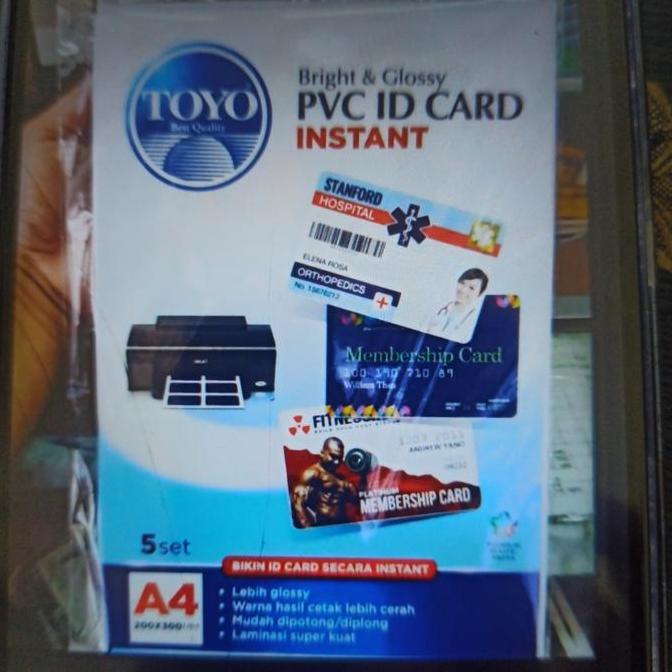 Office- Kertas Pvc Id Card Brht & Glossy Instan