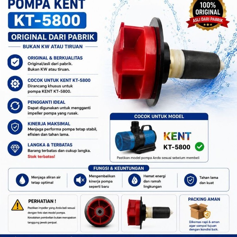impeller magnet pompa Kent KT 5800 original