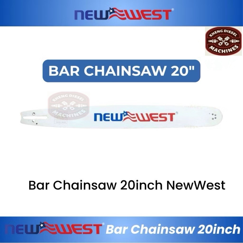 MURAH GUIDE BAR CHAINSAW / SENSO NEW WEST BAR 20 INCH ORIGINAL
