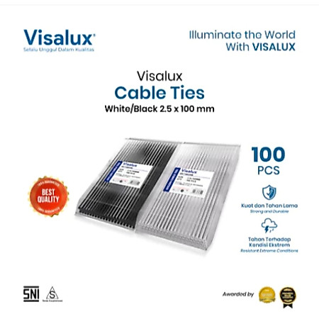 KABEL TIES HITAM PUTIH VISALUX