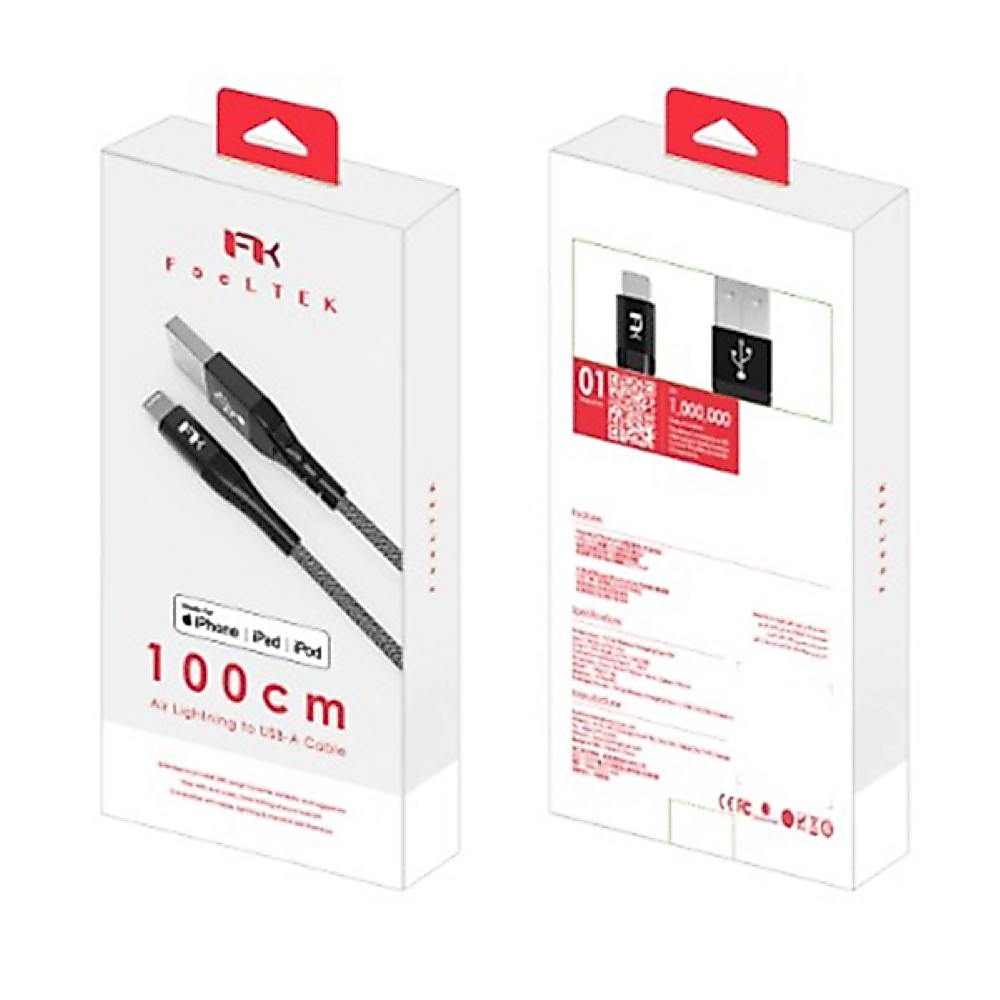 FEELTEK USB A TO LIGHTNING BRAIDED