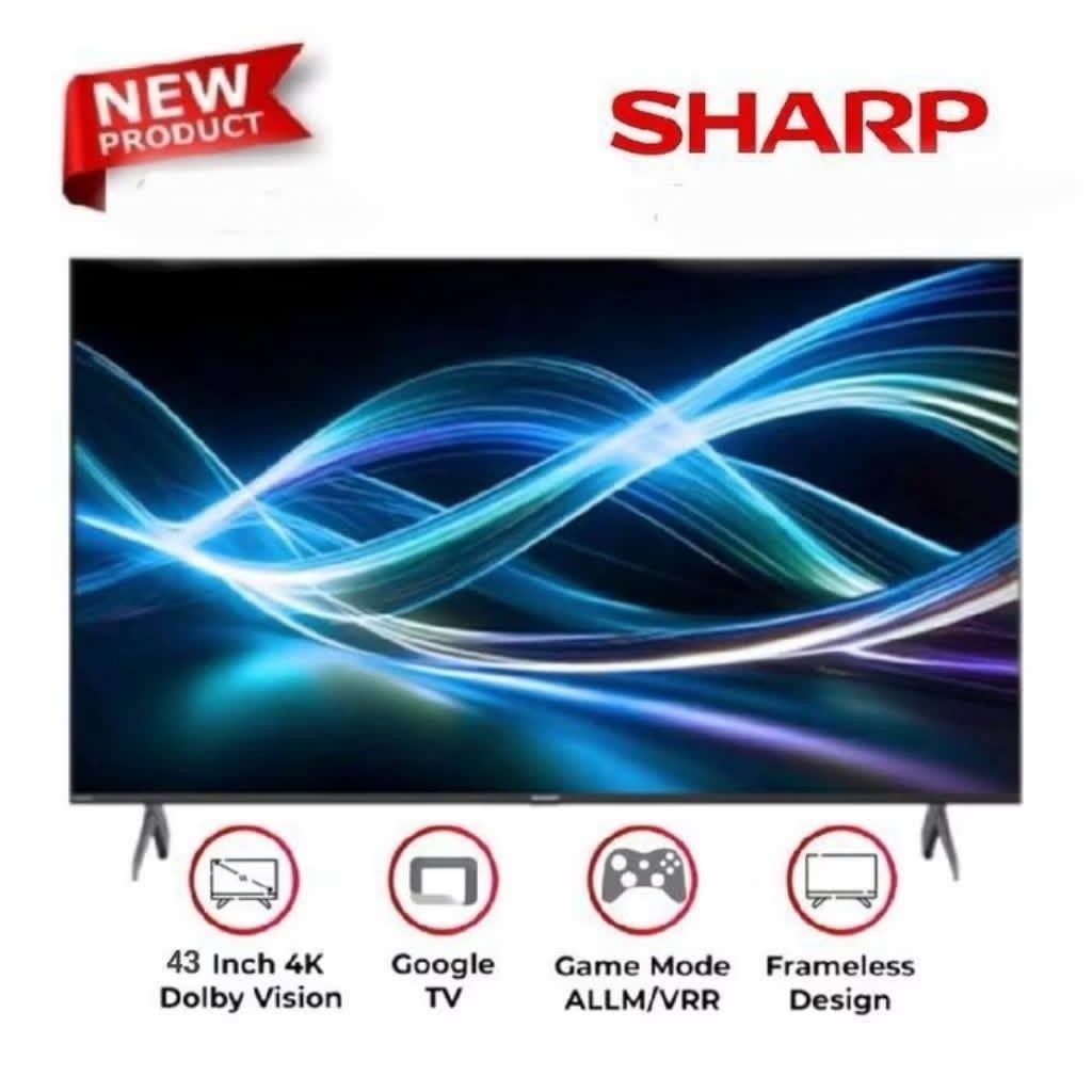 TV SHARP 43 INCH 4K ANDROID GOOGLE 4T-C43JJ5000I TV SHARP 43INCH 4K 43JJ