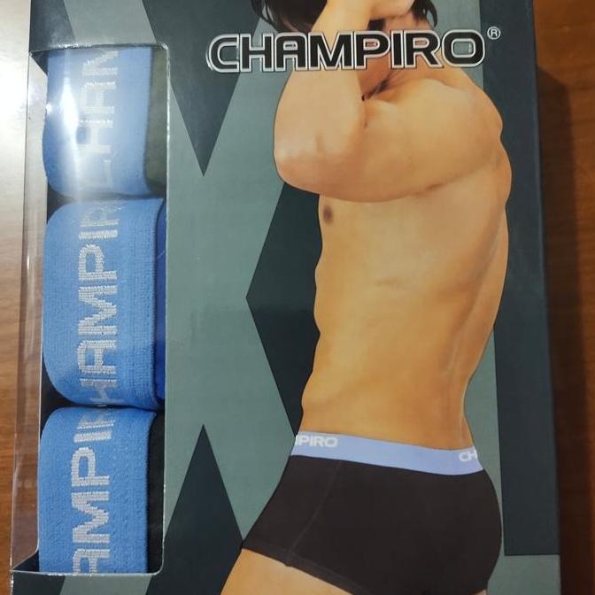 Menwear- Boxer Champiro Pria / Boxer Pria Katun Isi 3 / Cd Champiro 0330 C 0333 Desa Cowok Pendek Sp