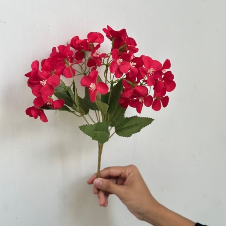 BUNGA ARTIFICIAL/BUNGA HORTENSIA ARTIFICIAL/BUNGA MAWAR ARTIFICIAL/DAUN ANGGREK ARTIFICIAL/BUNGA ART