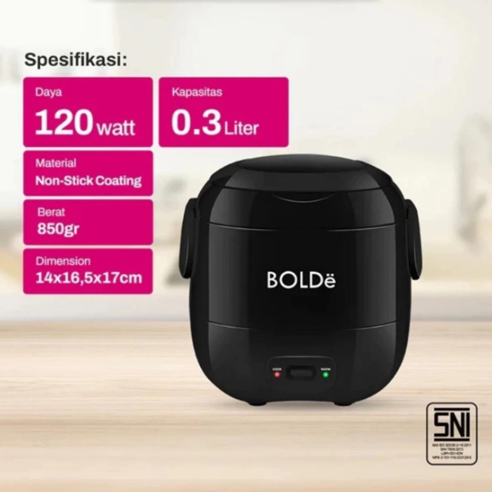 Termurah Bolde Rice Cooker Super Cook Mini 0.3L - Anti Lengket Bpa Free