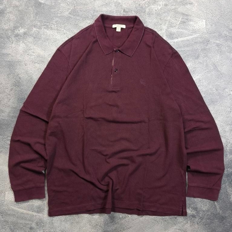 Polo Burberry Burgundy Nova Check
