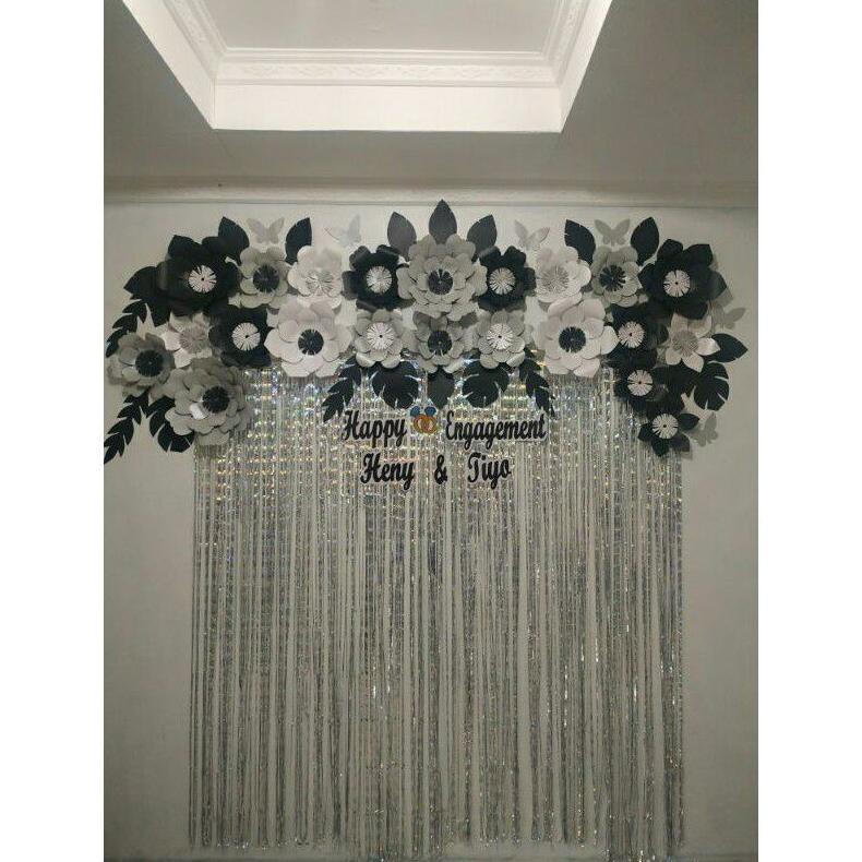 [ QUEEN ] paper flower backdrop ll Bunga kertas ll bunga lamaran