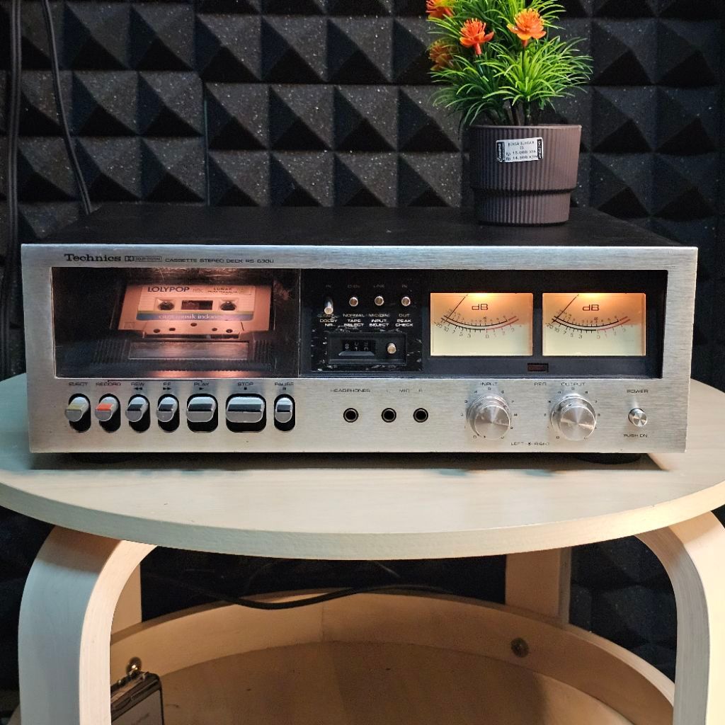 Tape Deck Technics RS-630U Stereo Cassette Player pemutar kaset pita