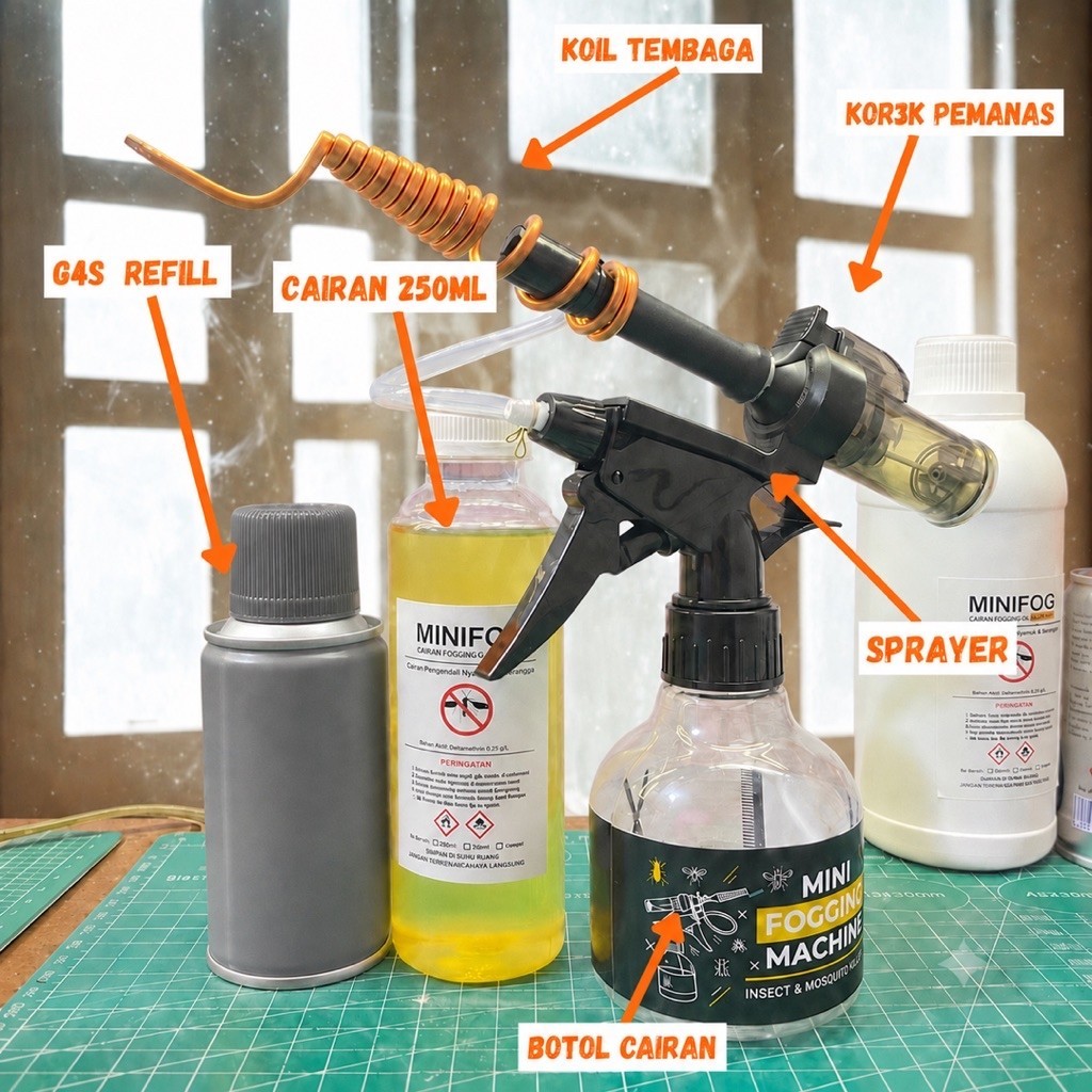MINI FOGGING MACHINE / ALAT FOGGING NYAMUK DAN SERANGGA MINI / PENGUSIR NYAMUK / ALAT PENGASAPAN RUM