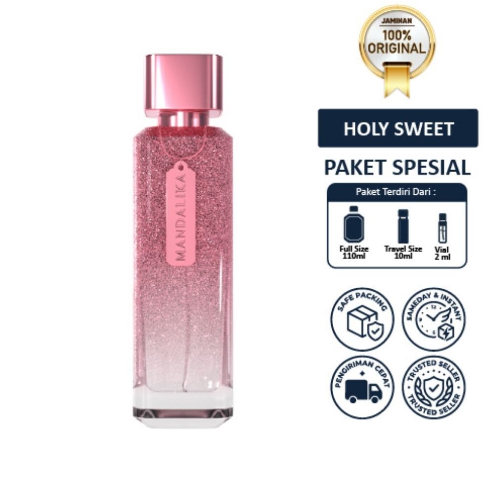 MANDALIKA Perfume Holy Sweet 110ml - Parfum Wanita Tahan Lama Wangi Manis Floral Fruity