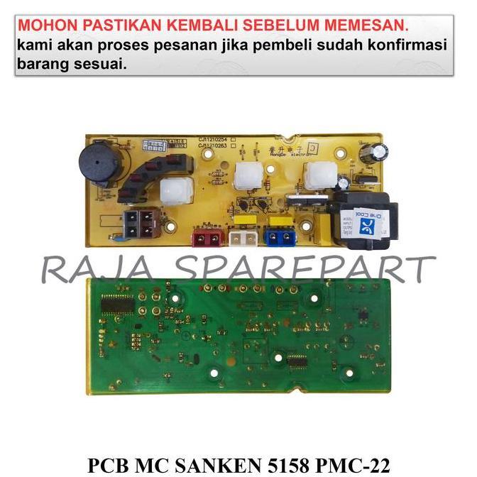 PMC-22 PCB SANKEN / MODUL MESIN CUCI / PCB MESIN CUCI SANKEN 5158 PMC-22 RJPART