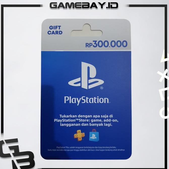 Allthebest- PSN Card Playstation IDR 300.000 300000 300K Network Indonesia Wallet