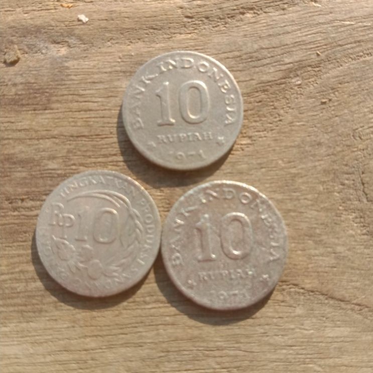 koin 10 rupiah 1971