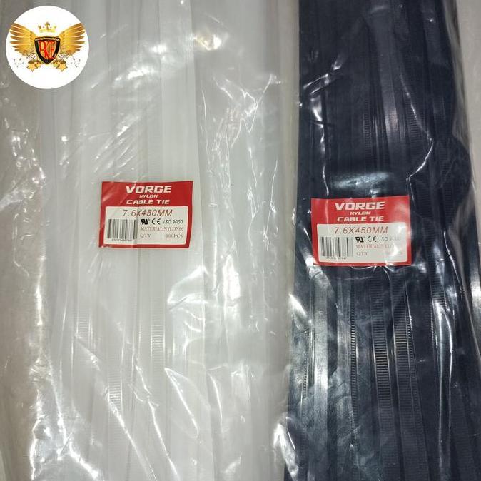 KABEL TIES CABLE TIE VORGE 7.6X450 45CM 7,6 X 450 MM 45 CM 7.6 450MM RESTOCK