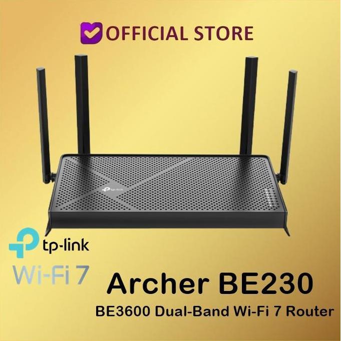 Bestgood- TP-Link Archer BE230 BE3600 Dual-Band Wi-Fi 7 Router BE 230 BE 3600