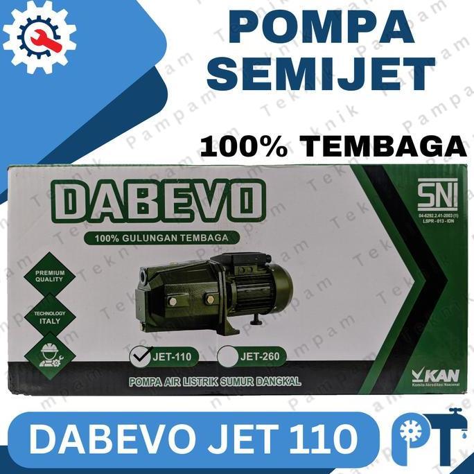 Pompa Air Semi Jet Dab Evo 110 Tembaga - Sanyo Semijet Dabevo 100 Watt