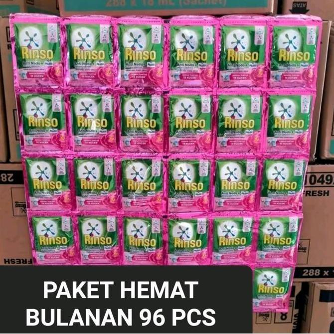 104 pcs RINSO Molto Cair Sachet Rencengan 20 ml RANDOM 500'an GMD