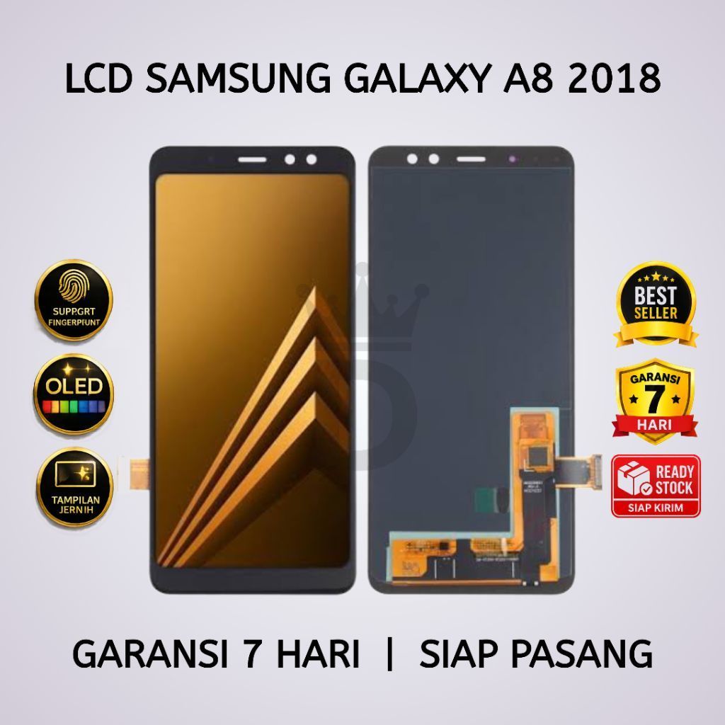 LCD TOUCHSCREEN SAMSUNG A8 2018 OLED FULLSET