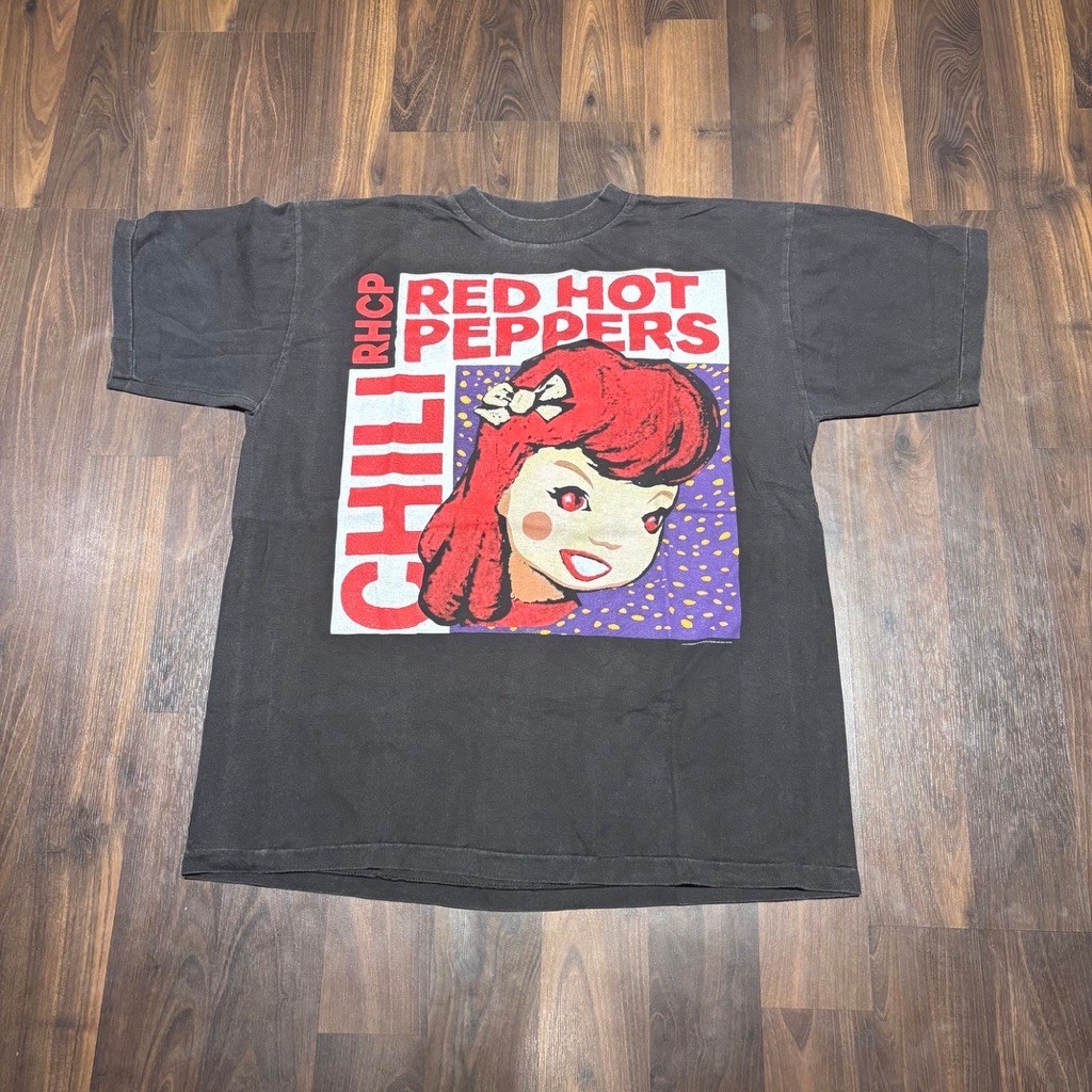 T-Shirt / Tees Bootleg YESTERDAY Red Hot Chili Peppers Band Black Faded Colour (NEW) | Bootleg YESTE