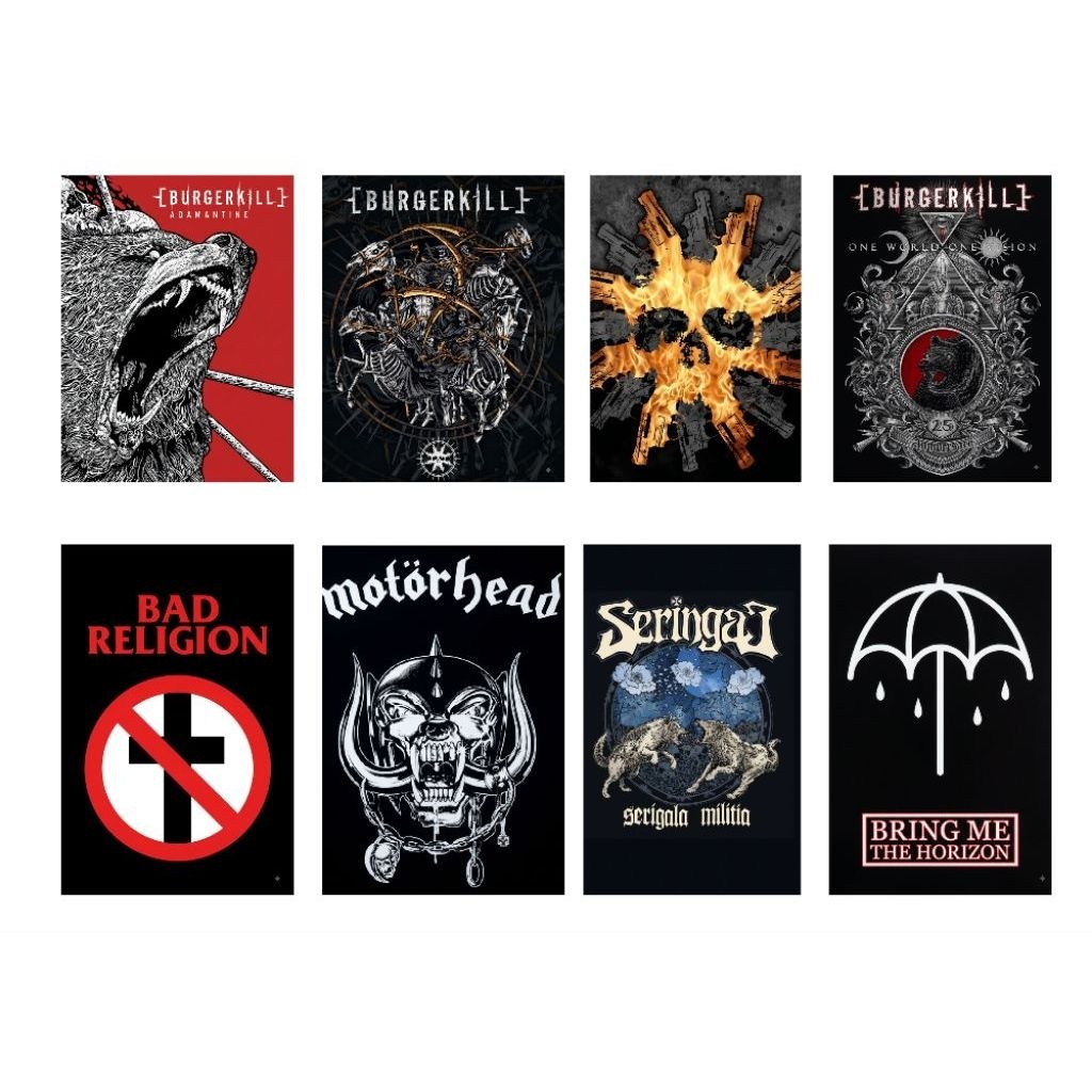 poster dinding band / hiasan dinding walldecor musik/poster band
