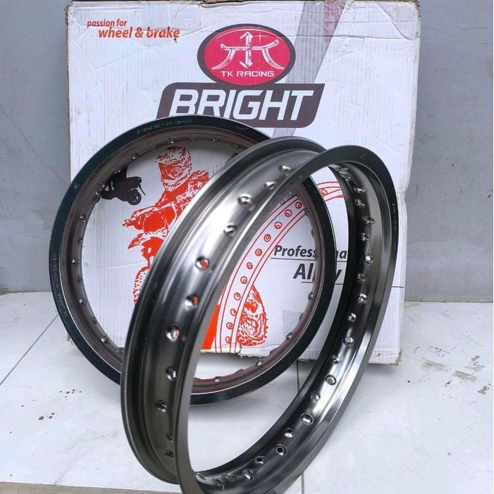 SALE VELG PELEK TK RACING 215 DAN 250 RING 16 HOLE LUBANG 36 ORIGINAL BARU WARNA TITANIUM BISA UNTUK