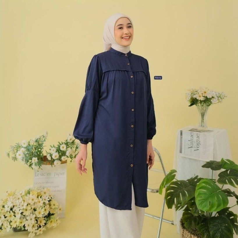 SEONA TUNIK DAN SEONA BLOUSE BY BELVA FASHION, TUNIK BELVA, BLOUSE BELVA