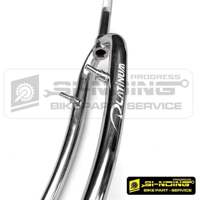 Fork Rigid Chrome Silver Platinum Taiwan Sepeda Federal Communter 26 Inch Drat  Cantilever V Brake