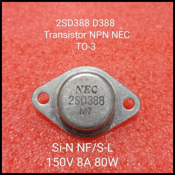 DISKON 2SD388 D388 TRANSISTOR NPN 150V 8A 80W NEC