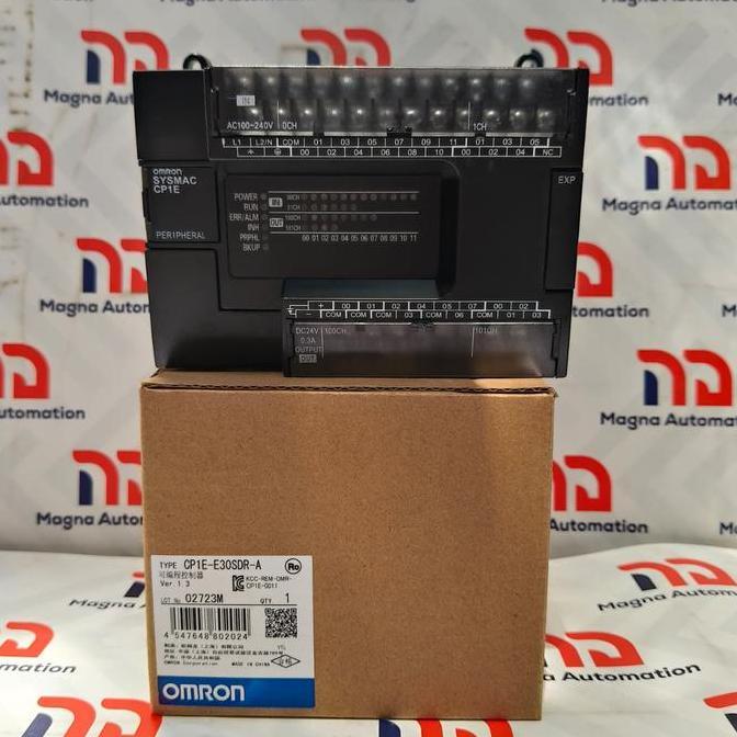 HARGA DISC - OMRON PLC CP1E-E30SDR-A PLC OMRON CP1E E30SDR A