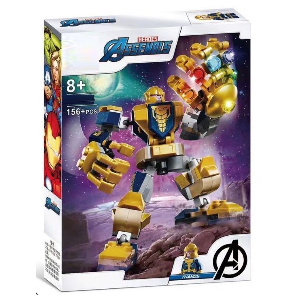 Superhero Marvel Thanos Mecha No Brand Brick
