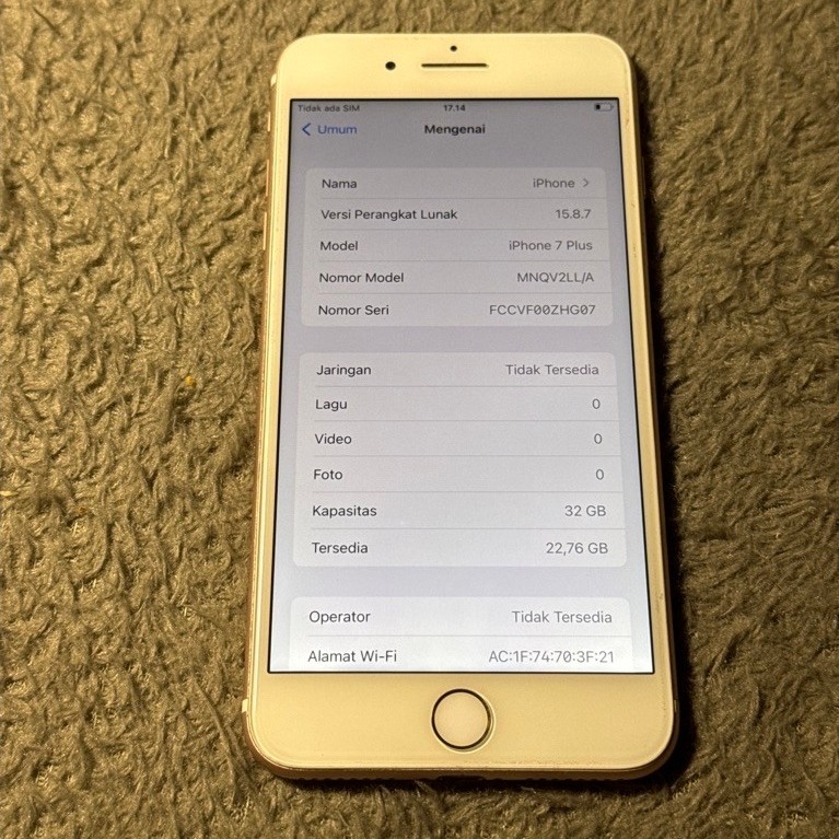 smartphone ip 7+ 32gb second