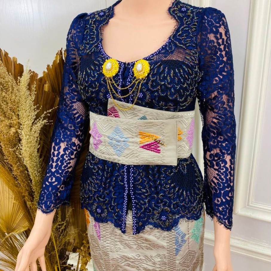 Hot Sale 3163_Kebaya Jadi Metalik Payet Segilima V2_New Wanita