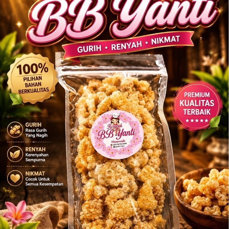 Kerupuk bb yanti cu jiu ca empuk gurih
