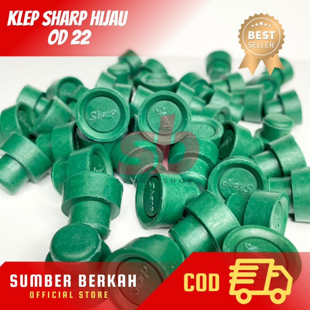 Karet Pompa Sharp Hijau OD 22 - Klep Sharp Hijau OD 22