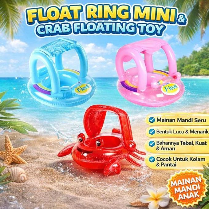 Pelampung Balon Berenang Alas Cincin Tirai Bel Alas Cincin Tiup PVC Air Cincin Renang Bayi