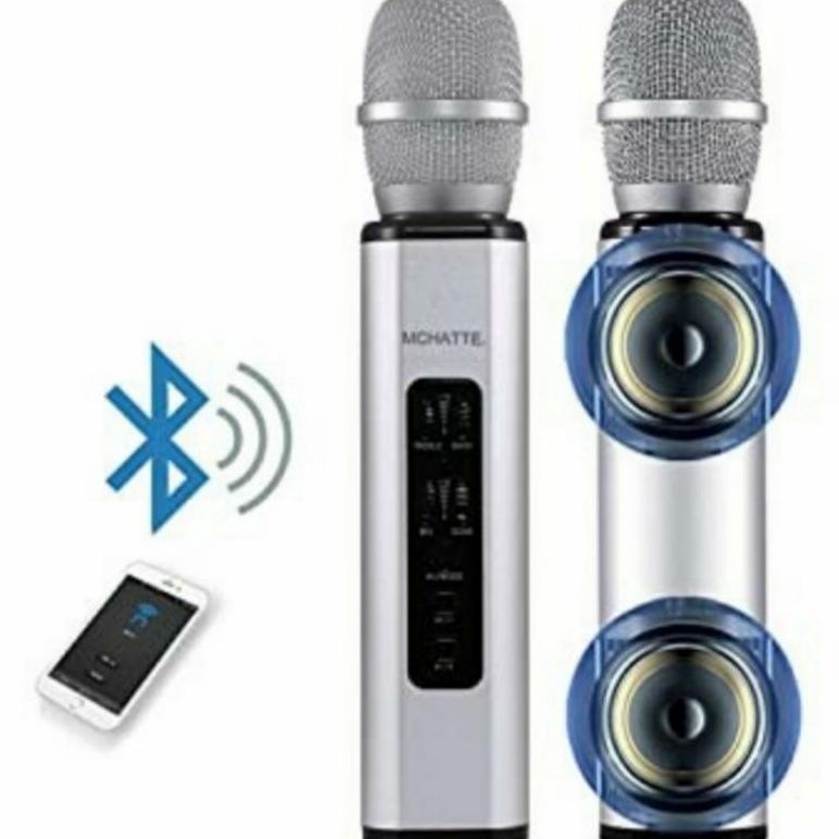 New Deals Mic K6, Mic Wireless Bluetooth Karaoke Player K6, Microphone Speaker Ktv Efek