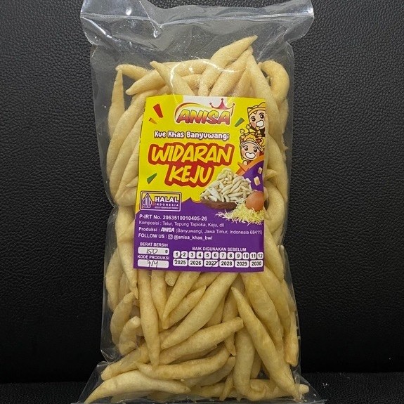 Widaran Keju Khas Banyuwangi Anisa 150g | Camilan Renyah Gurih
