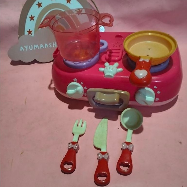 mainan masakan kitchen Minnie mouse Preloved