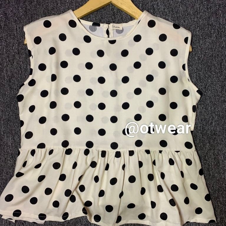 OTWEAR / Gania Top inner polkadot/ inner baju / inner polkadot/ polkadot