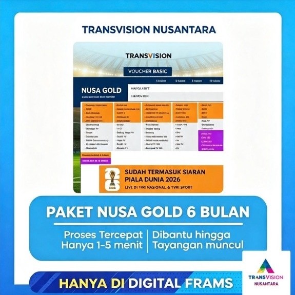 PROMO Paket Nusa 6 bulan Nusantara HD Transvision Nusantara HD