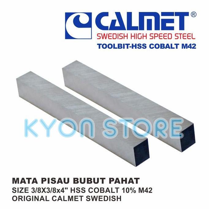 Mquinas - Mata Pisau Bubut Pahat Size 3/8X3/8X4 Hss Cobalt 10 M42 Calmet Swedish