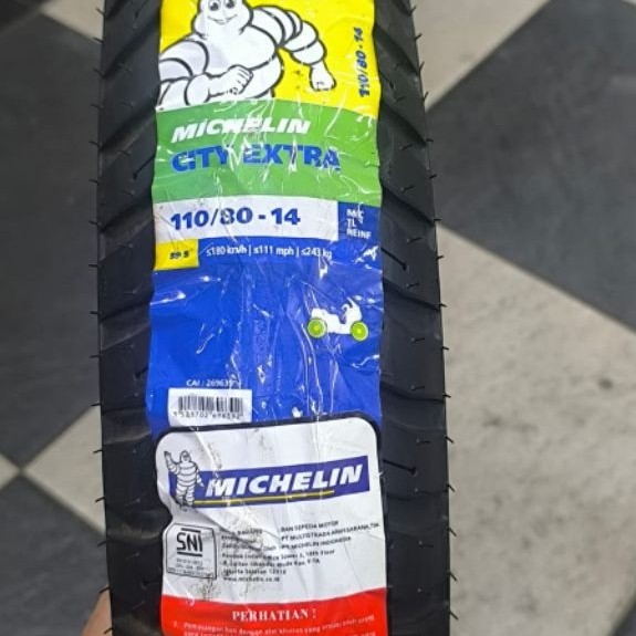michelin city extra. 110/80-14 tubles baru